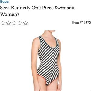 Like new Seea Kennedy suit in Ivory Stripe